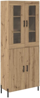 vidaXL Highboard Artisan-Eiche 69,5 x 34 x 180 cm Holzwerkstoff 3416036