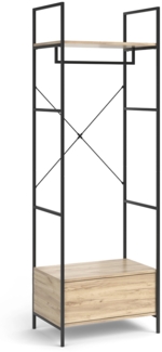 Kleiderschrank Enya Holz 60 x 180 cm mit Schublade Vicco