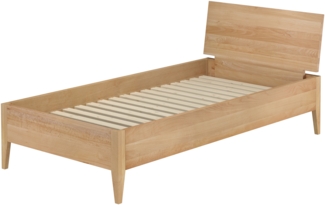 Metallfreies Seniorenbett aus Buchenholz konische Füße 100x200 mit wählbaren Zubehör V-60.94-10Rollrost inkl.