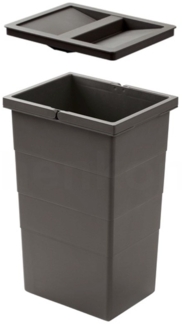 Hailo Inneneimer 1132959 mit Deckel dunkelgrau 242 x 192 x 380 mm