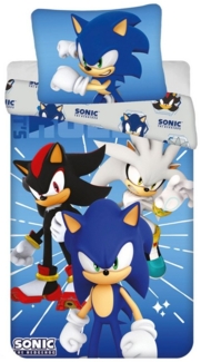 Jerry Fabrics Bettwäsche Sonic Set micro – Mikrofaser Kinderbettwäsche 140x200 + 70x90, Mikrofaser