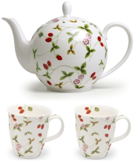 TeaLogic Teekanne Teeservice Mirella 3 teil. 1 Teekanne 1,5 L und 2 Becher, (Set, 3-St), Spülmaschinengeeignet