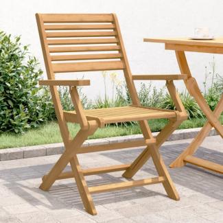 vidaXL Gartenstühle 2 Stk. Klappbar 54,5x61,5x86,5cm Massivholz Akazie 365737