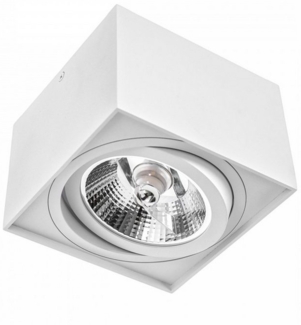 Deckenspots weiß D-145mm AR111 GU10 schwenkbar IP20 quadratisch