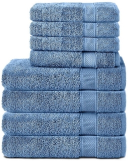 Komfortec Handtuch Set 100% Baumwolle, 4 Badetücher 70x140 und 4 Handtücher 50x100 cm, Frottee (Packung, 8-St), Badehandtuch & XXL Saunatuch, Weich, Towel, Groß