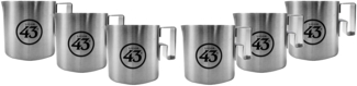 Licor 43 Espresso Kännchen 6er Set Mini Kanne Edelstahl Likör Liquor 43er