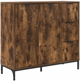 vidaXL Sideboard Räuchereiche 89,5 x 33 x 82 cm Holzwerkstoff 883459