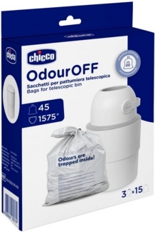 Chicco Windeleimer Müllbeutel Odour Off 3x15 Stück