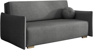 Sofa Viva Glov IV mit Schlaffunktion, 3 Sitzer Schlafsofa mit Bettkasten (Farbe: Soul 18)