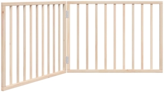vidaXL Hundegitter Faltbar 2 Paneele 160 cm Pappelholz 352176