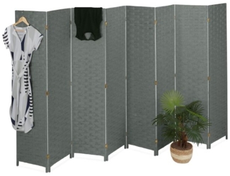 Paravent 8-teilig in Grau 10041306