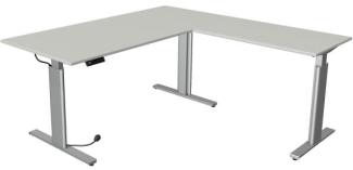 Kerkmann Sitz-/Stehtisch Move 3 BxT 180x180cm (mit Anbautisch) silber/