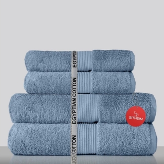 Sitheim-Europe Handtuch Set GIZA LINE Handtücher aus 100% Baumwolle 4-teiliges Handtuchset, ägyptischer Baumwolle (4-St), 100% premium ägyptische Baumwolle
