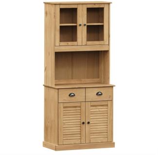 Highboard VIGO 78 x 40 x 175 cm Massivholz Kiefer