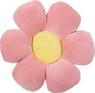 Magma Heimtex Dekokissen Formkissen Blume Minnie Cordsamt, gefüllt frische Farben leicht