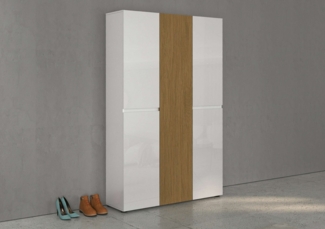 INOSIGN Schuhschrank LADY, Schuhkommode,Schuhmöbel,Schuhablage,Schuhregal mit 20 Einlegeböden, 24 Fächer, Tür mit Rillenoptik, ca. 58 paar Schuhe