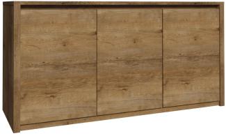 Sideboard Montana Kommode 130cm eiche lefkas grifflos