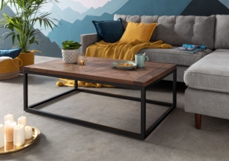 Massivmoebel24 Couchtisch LOUNGE COLLECTION (110x70x40 Akazie montiert)