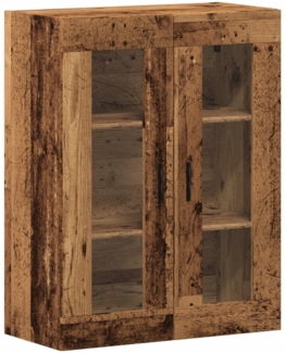 vidaXL Wandschrank Altholz-Optik 69,5x34x90 cm 857330