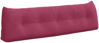 vidaXL Rückenkissen Weinrot 160 x 24 x 50 cm Samt 42014550
