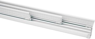 Gardinia Flächenvorhangschiene Komfort Komplett-Set 3-läufig weiß 170 cm