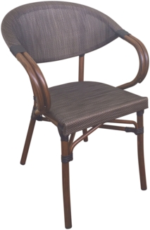 CLP Bistrostuhl Madetta Aluminium stapelbar,coffee