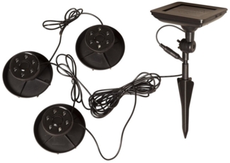 LED-Solar-Wasserlicht "Water Light", 3 Spots, schw