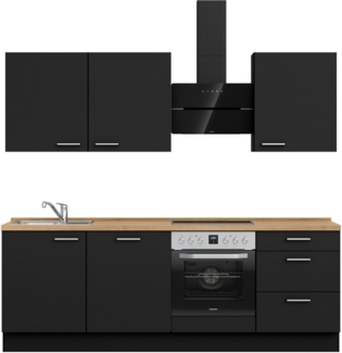 nobilia® Küchenzeile "Touch II", vormontiert, Ausrichtung wählbar, Breite 240 cm, wahlw. mit E-Geräten