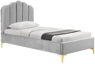 HTI-Living Polsterbett Polsterbett 90 x 200 cm Yoris Grau (Stück, 1-tlg, 1x Bett Yoris inkl. Lattenrost, ohne Matratze), Bettgestell inkl. Lattenrost