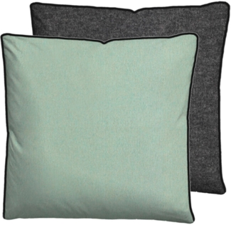 biberna Melange-Flanell Kopfkissenbezug 0840500 MELANGE UNI, mint, 1x 40x40 cm