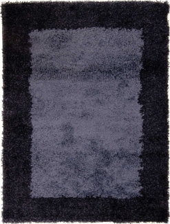 Morgenland Hochflor Teppich - 170x120 cm - dunkelblau