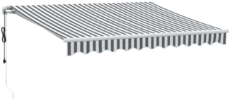 vidaXL Markise Automatisch Anthrazit & Weiß 300x250 cm 3215780