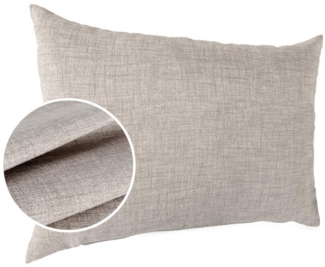 ANRO Dekokissen MrJack Kissenbezug Leinenoptik Deko Kissen Uni, Kissenhülle 40x40cm ohne Füllung Beigegrau