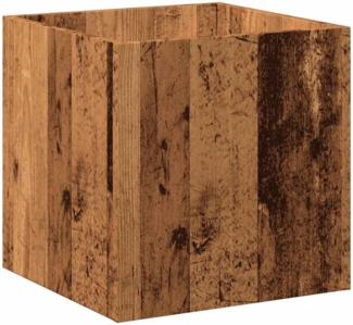 vidaXL Pflanzgefäß Altholz-Optik 40x40x40 cm Holzwerkstoff 857027