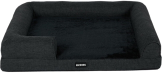 Orthopädisches Hundebett kleine Hunde Hundezubehör waschbar grau 91cm