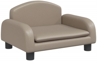 vidaXL Kindersofa Cappuccino-Braun 50x40x30 cm Kunstleder 3196378