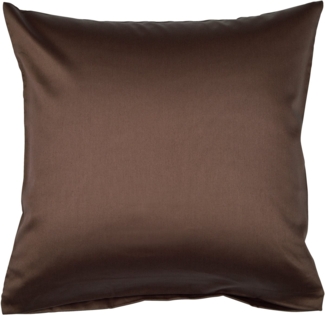 Janine Kissenbezug Colors Mako Satin, (1 Stück), mit Reißverschluss, uni Kissenhülle, feinfädig, 100% Baumwolle