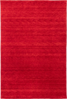Morgenland Gabbeh Teppich - Uni - rechteckig - 60 x 40 - Rot