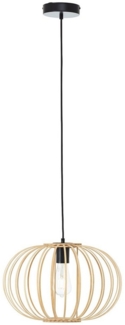 Brilliant AG Leuchten 92860-09 Enca Pendelleuchte natur schwarz 40cm