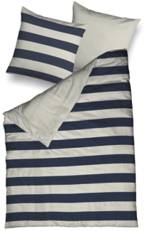 CASATEX Wendebettwäsche Amrum, Satin, 2 teilig, klassisch,modern,Streifen-Wendeoptik
