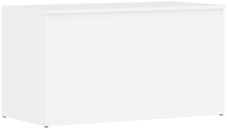 vidaXL Aufbewahrungstruhe Hochglanz-Weiß 84x42x46 cm Holzwerkstoff 803062