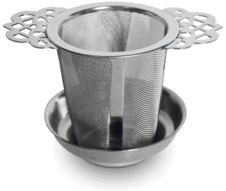 WestCraft Teesieb Royales Teesieb, Teeinfusor, Gewürzsieb, Rostfreier Edelstahl, rostfreier Edelstahl, (1-St), Tee Sieb für Tasse & losen Tea Ø 6,5 cm, H7 cm