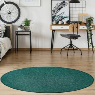 Andiamo Teppich Luton, Made in Germany, rund, Höhe: 5 mm, melierte Optik, ideal im Wohnzimmer & Schlafzimmer