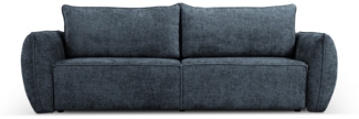 Micadoni Schlafsofa Kaelle 3-Sitzer Chenille Königsblau