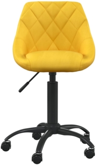 vidaXL Bürostuhl Senfgelb Samt 3088853