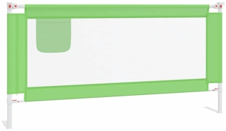 Kleinkind-Bettschutzgitter Grün 180x25 cm Stoff
