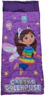 Gabby's Dollhouse Schlafsack Kuschelige Schlafrolle 70 x 165 cm für Camping und Zuhause