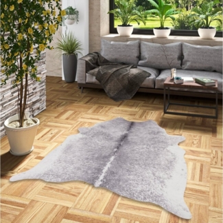 Pergamon Designteppich Kunstfaser Teppich Rinderfell, Rechteckig, Höhe: 7 mm