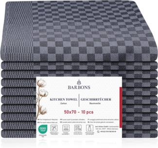 BARBONS Geschirrtuch Geschirrtücher Baumwolle, Küchentücher, Küchenhandtücher 240 g/m², (10-tlg)
