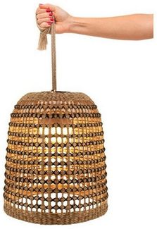 Licht-Erlebnisse Außen-Deckenleuchte RAASEN, LED fest integriert, Warmweiß, Outdoor wechselbares LED Modul Dimmer Fernbedienung Ø 33 cm IP54 Boho